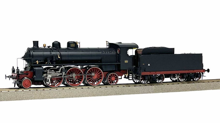 Os.kar 1680DS FS locomotiva a vapore Gr.680 037 con fanali a petrolio, asse anteriore a vela piena, ep.III-IV - DCC Sound