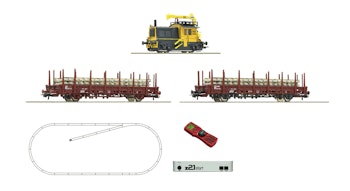 Roco 51333 Start Set digitale z21: Locomotiva diesel ''Sik'' treno di manutenzione binari con DCC Sound e gancio digitale
