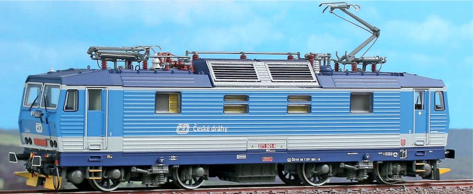 Acme 60554 ČD locomotiva elettrica 371 001 ''Lucka'' delle ferrovie Ceche, in livrea ''Najbrt'' ep.V-VI