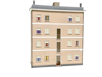Tecnomodel 70929 Palazzo per fondale di 4 piani stile Ligure