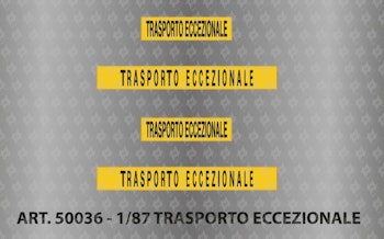 TAModels 50036 Decals ''Trasporto Eccezionale'' - H0 1/87