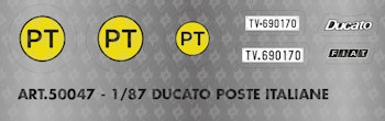 TAModels 50047 Decals DUCATO POSTE ITALIANE - H0 1/87