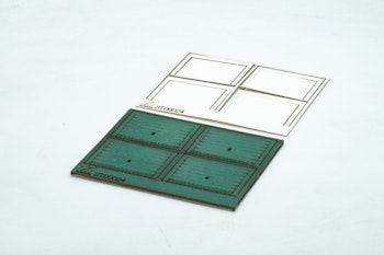 TAModels ST0024 Porta basculante per garage tipo 2 verde, lasercut - H0 1/87