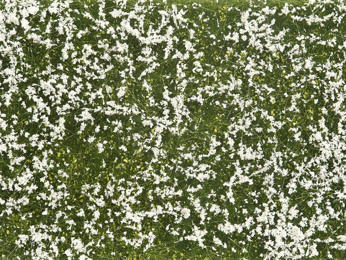 Noch 07256 Prato fiorito bianco, 12 x 18 cm