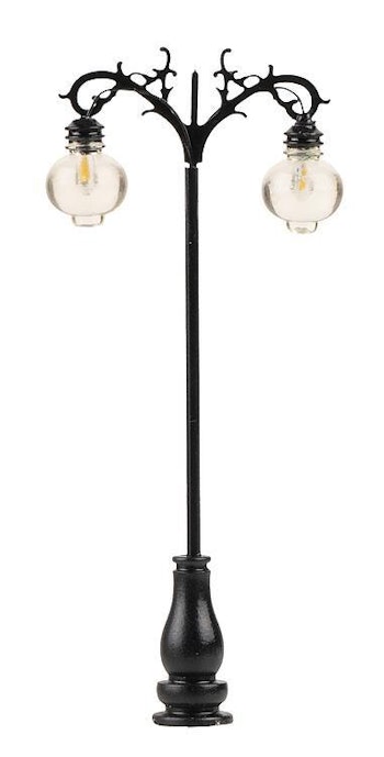 Faller 180107 Lampione stradale ornamentale a LED, 75 mm, 3 pz.
