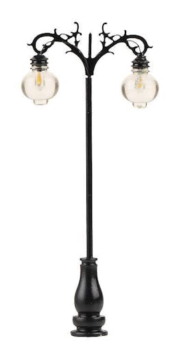 Faller 180107 Lampione stradale ornamentale a LED, 75 mm, 3 pz.