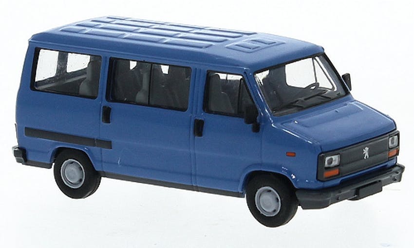 Brekina 34905 Peugeot J5 bus azzurro - 1982 (Fiat Ducato)