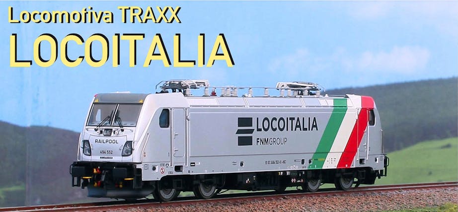 Acme 69565 Locomotiva elettrica Railpool TRAXX 494 552 in livrea ''LocoItalia'', ep.VI - DCC Sound