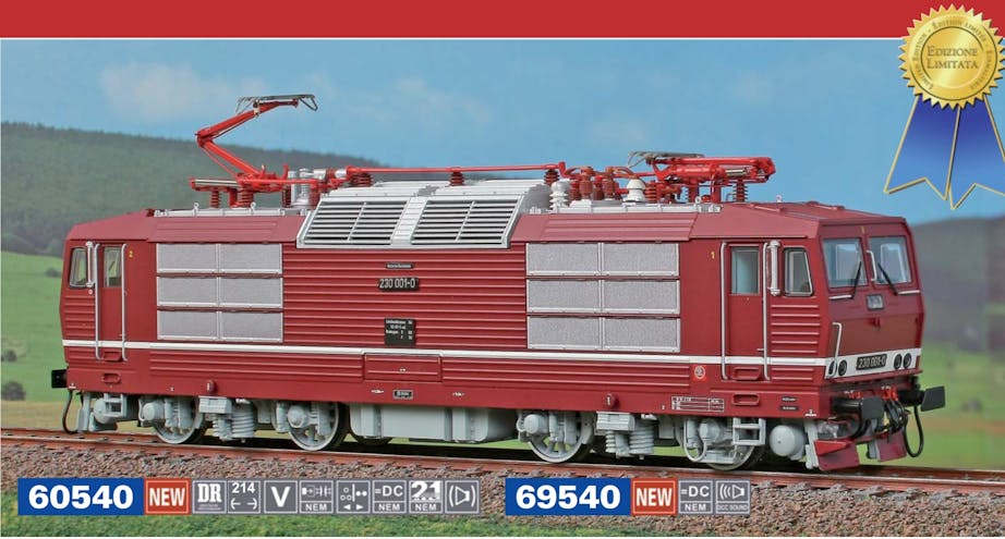Acme 60540 DR locomotiva elettrica Knödelpresse BR 230 001 delle Ferrovie Statali Tedesche di costruzione SKODA, ep.V