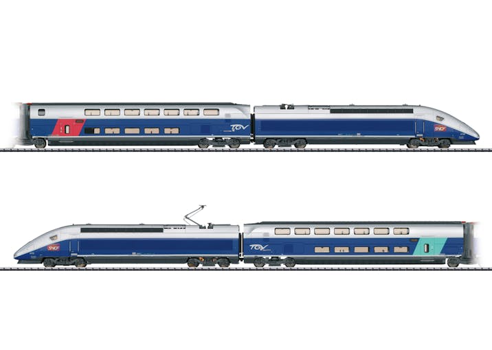 Trix 22381 SNCF TGV Euroduplex treno ad alta velocità, set in 4 elementi, ep.VI - DCC Sound