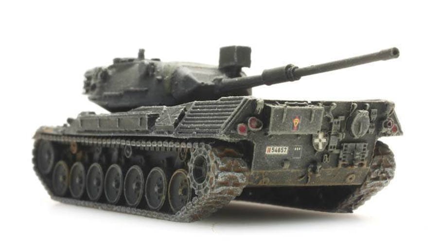 Artitec 6160044 Leopard 1 per il trasporto ferroviario delle forze armate belghe - Scala N 1/160