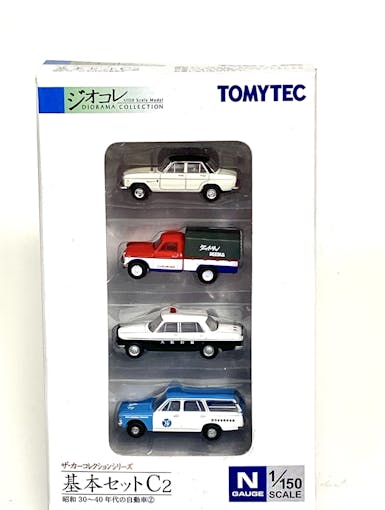 Tomytec 20872 Set quattro auto/furgone - Scala N 1/150