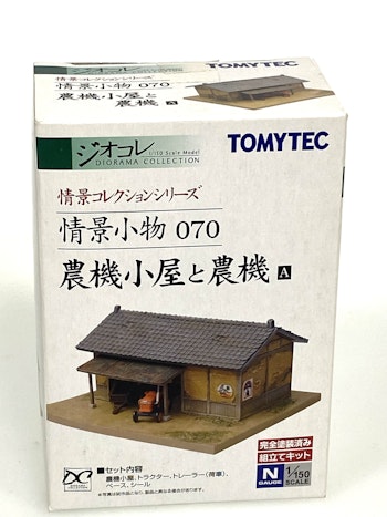 Tomytec 22695 Magazzino e mezzi agricoli, in kit di montaggio - Scala N 1/150
