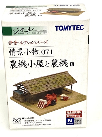Tomytec 22696 Magazzino e mezzi agricoli, in kit di montaggio - Scala N 1/150