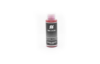TAModels C208G Vernice termoplastica a base alcolica color rosso rubino lucido, 30 ml.