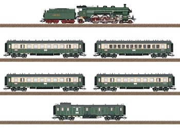 Trix 21360 Set treno espresso bavarese, con locomotiva Gr. S 3/6, ep.I - DCC Sound