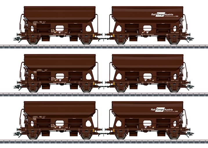 Marklin 46308 OBB set 6 carri tramoggia Rail Cargo Austria, ep.IV