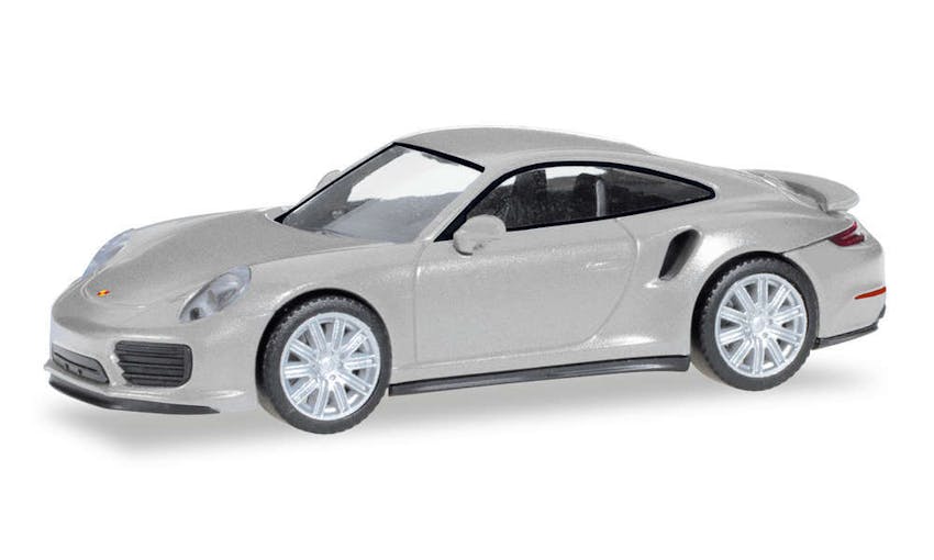 Herpa 038614-002 Porsche 911 Turbo argento