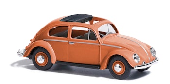 Busch 52953 Maggiolino VW arancione con finestrino ovale e tettuccio apribile, 1951