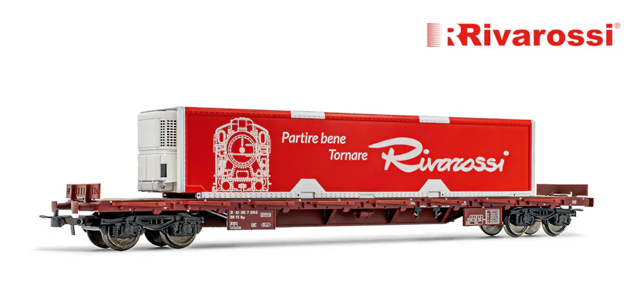 Rivarossi HR6491 &ndash; Set 2 Carri Cisterna 27m3 2 Assi Tipo Mbe, Loghi Esso, FS &ndash; Scala HO 1:87, Epoca III