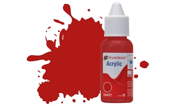 Humbrol DB0153 N. 153 Rosso segnale MATT - Colore acrilico 14 ml.