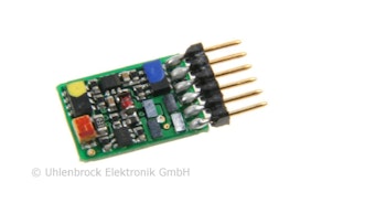 Uhlenbrock 73416 Decoder micro DCC 0,6 A con connettore 6 pin NEM651