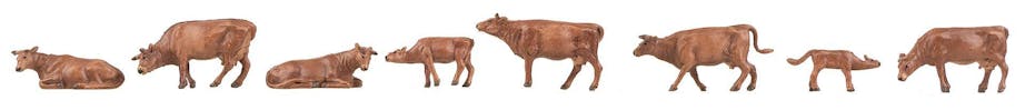 Faller 151922 Mucche marroni svizzere