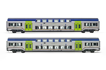 Lima Expert HL5057 FS Trenitalia set 2 carrozze intermedie 'Vivalto' in livrea DPR, nuovo logo ''Vivalto'' ep.VI