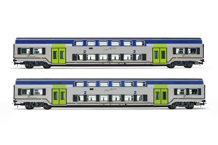 Lima Expert HL5057 FS Trenitalia set 2 carrozze intermedie 'Vivalto' in livrea DPR, nuovo logo ''Vivalto'' ep.VI