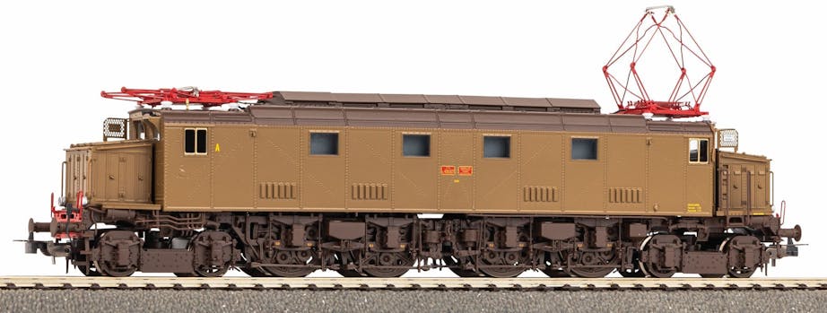 Piko 97468 FS locomotiva elettrica E.428 037 Dep. Loc. Livorno, versione di I Serie con prese d'aria basse (Esclusiva eMMemodels), ep.III-IV - DCC