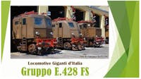 Piko 97468 FS locomotiva elettrica E.428 037 Dep. Loc. Livorno, versione di I Serie con prese d'aria basse (Esclusiva eMMemodels), ep.III-IV - DCC