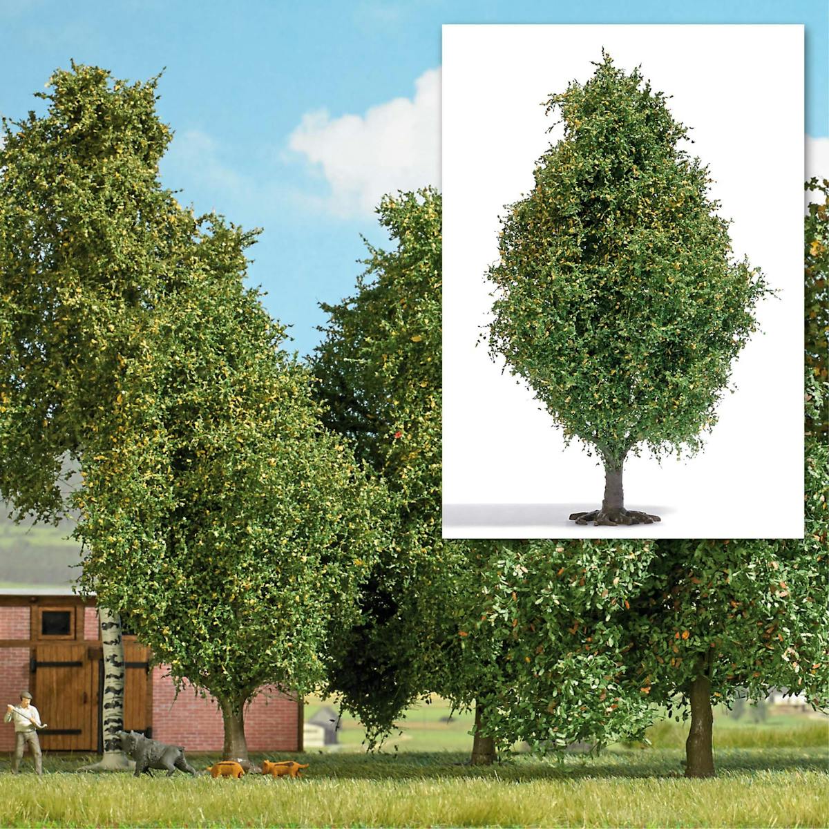 Busch 1852 – Set Di Alberi Secchi In Scala H0 (1/87) – Kit Di Montaggio In Plastica – Nuovo