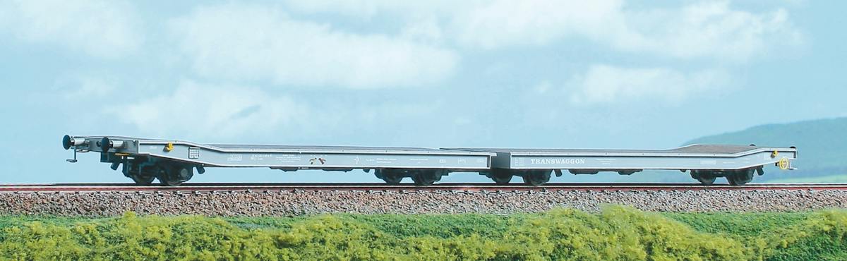 Wagon Bas Plat BLS époque VI NME échelle HO - Modèle Réduit Pour Train Miniature, Neuf