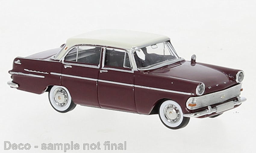 Brekina 20135 Opel P II, rosso scuro/beige, 1960