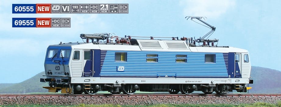 Acme 69555 CD locomotiva elettrica 371 002-7 ''Jožin'' Livrea Najbrt., ep.VI - DCC Sound