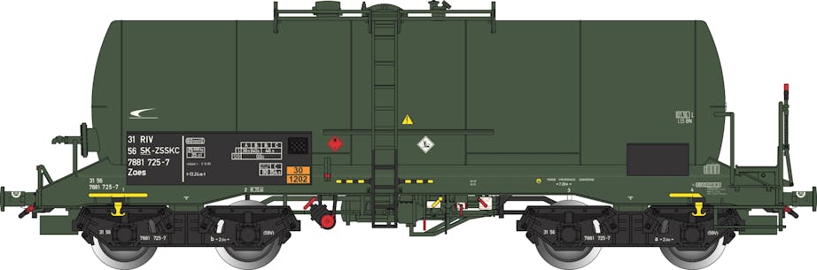Albert Modell 788019 SK-ZSSKC carro cisterna tipo Zaes-z, ep.IV