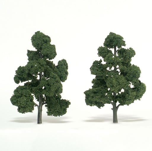 Woodland Scenics TR1518 Alberi, verde medio, 2 pz. confezione -17.7 cm - 20.3 cm