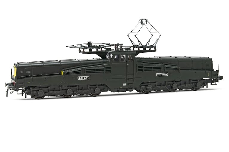 Jouef HJ2424S SNCF locomotiva elettrica CC 14018, a 4 fanali, livrea verde, ep.III - DCC Sound