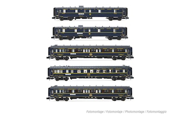 Arnold HN4465 CIWL, set di 5 carrozze “Orient Express”, cofanetto per il 140° anniversario, ep. II - Scala N 1/160
