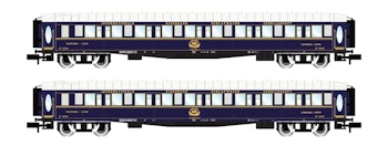 Arnold HN4400 CIWL VSOE, set di 2 carrozze letto per treno ''Venice Simplon Orient Express'', ep. IV-V - Scala N 1/160