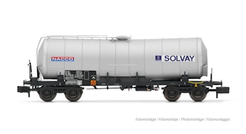 Arnold HN6605 SNCF, carro cisterna isolati a 4 assi, “Nacco/Solvay”, ep. V - Scala N 1/160