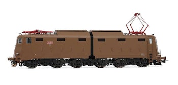 Rivarossi HR2935 FS, locomotiva elettrica E.645 004, 1a serie, livrea Isabella con logo FS rosso semplificato, pantografi 52, ep. V