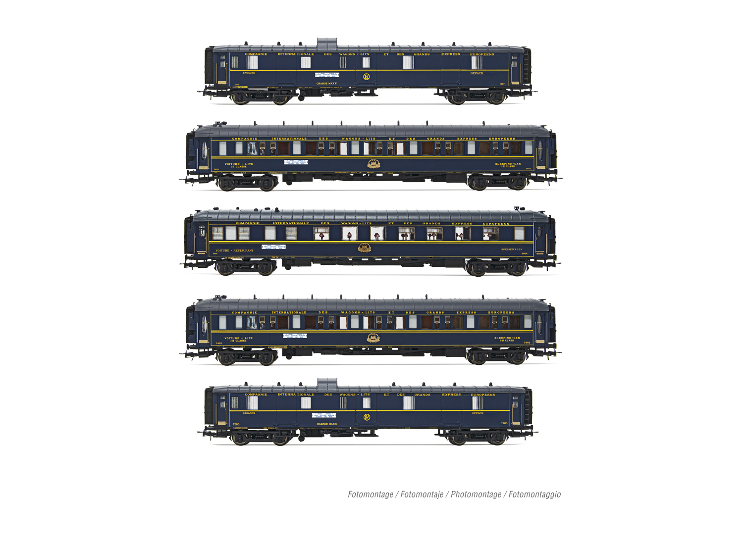 Rivarossi HR4384 CIWL, set di 5 carrozze “Orient Express