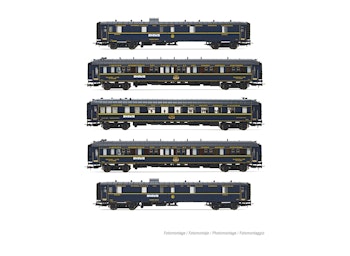 Rivarossi HR4384 CIWL, set di 5 carrozze “Orient Express”, cofanetto per il 140° anniversario, ep. IIIa