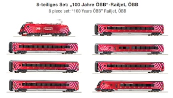 Roco 5510002 ÖBB convoglio 8 elementi Railjet ''100 anni, ep.VI - DCC Sound