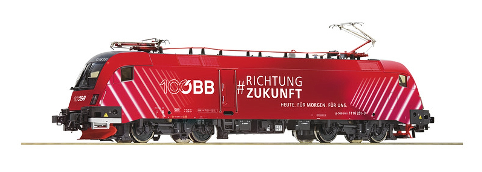 Roco 5510002 ÖBB convoglio 8 elementi Railjet ''100 anni, ep.VI - DCC Sound  - TecnoModel.it