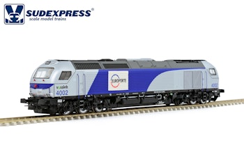 SUDEXPRESS S400221 Locomotiva diesel-elettrica Vossloh Euro4000 in livrea Europorte, ep, VI