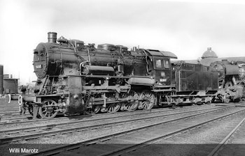 Rivarossi HR2889 DB, locomotiva a vapore classe 56.20, caldaia con 3 duomi simmetrici, livrea nera/rossa, ep. III