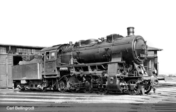 Rivarossi HR2891 DRG, locomotiva a vapore classe 56.20, caldaia con 3 duomi, livrea nera/rossa, ep. II