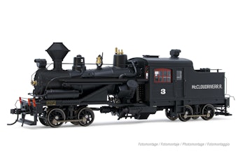 Rivarossi HR2946S Locomotiva a vapore Heisler, 2 carrelli motore, “McCloud River Railroad #3”, ep. III - DCC Sound